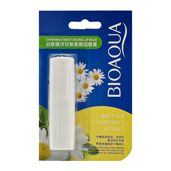 Бальзам д/губ BIOAQUA 1шт 4г Ромашка на блістері арт.BQY79 *24