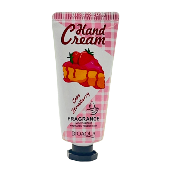 Крем д/рук BIOAQUA 1шт 20г Полуничний торт арт.BQY73