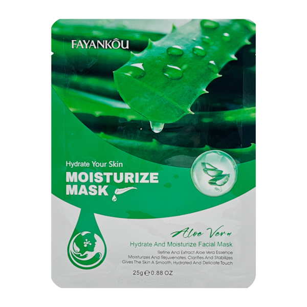 Маска д/обл тканинна FAYANKOU 25г Aloe арт.BQY101