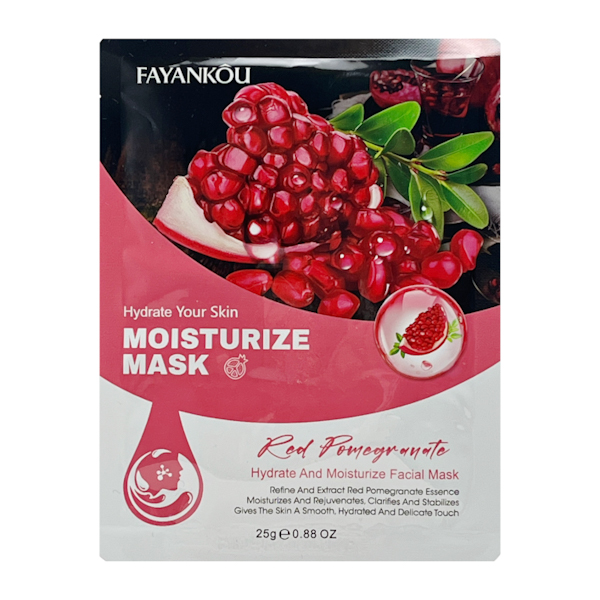 Маска д/обл тканинна FAYANKOU 25г Pomegranate арт.BQY102