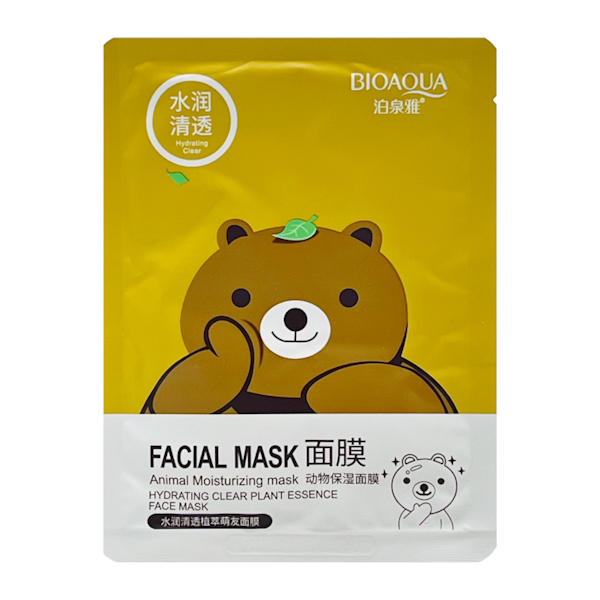 Маска д/обл тканинна BIOAQUA 30г Ведмедик арт.BQY42