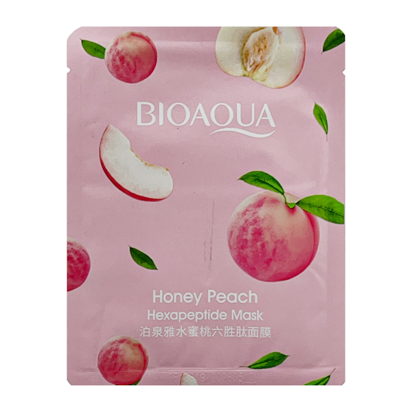 Маска д/обл тканинна BIOAQUA 25г Peach арт.BQY61