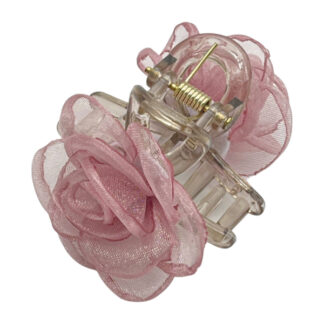 Краб д/вол пластик 1шт 4см Квітка кольорова Мікс арт.F001/2 *10