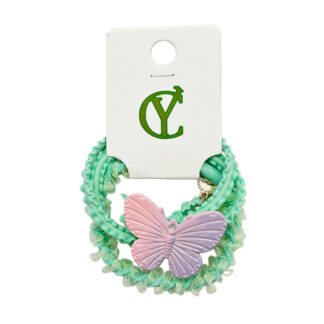 Резинка д/волосся CY 2шт Кольорова метелик арт.67-F021 *20