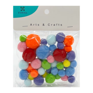 Набір д/творчості FOSKOLD Помпони S D1,5-2,5см арт.1178-01 *12