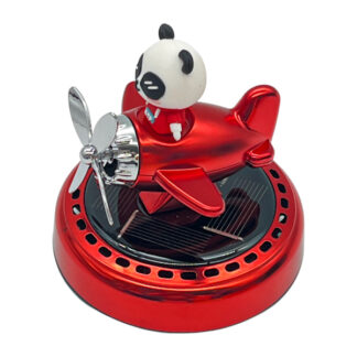 Освіжувач д/авто Панда на літаку 1шт сонячна батарея арт.1036-21