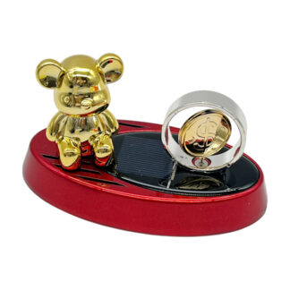 Освіжувач д/авто Ведмедик з монетою 1шт сонячна батарея арт.1036-22