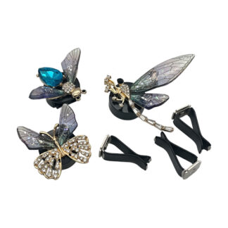 Освіжувач д/авто Набір 3шт Комахи Стрази на дефлектор арт.1036-13