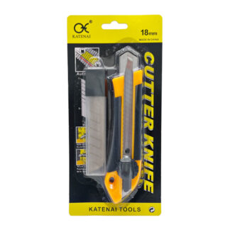 Ніж канцелярський KATENAI 1шт 18мм з зап. лезами арт.816 (57-03)