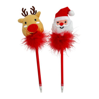 Ручка кулькова декоративна 1шт Новорічна арт.JH-1 (1109) *12