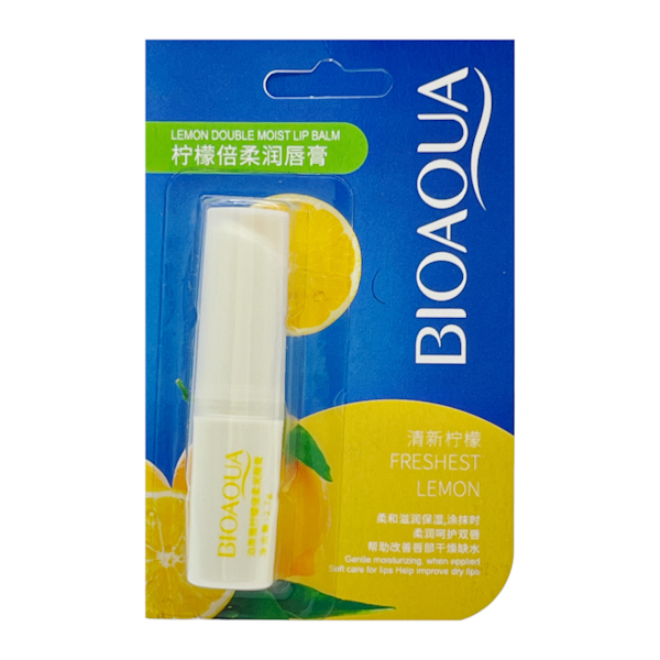 Бальзам д/губ BIOAQUA 1шт 2,7г Лимон на блістері арт.BQY16 *24
