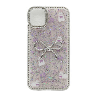 Чохол д/тел силікон iPhone 11 Прозорий Малюнок/Стрази арт.229-21 *5