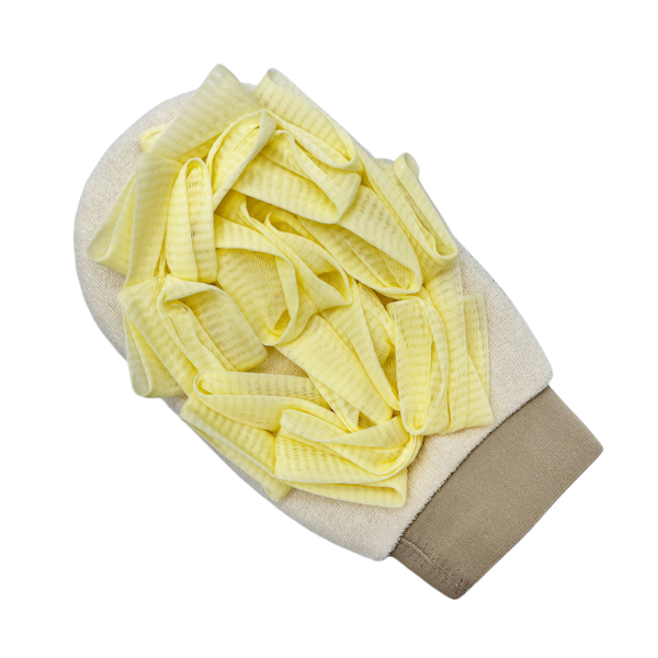 Мочалка банна FFY Рукавиця з бантом 1шт арт.1064-4