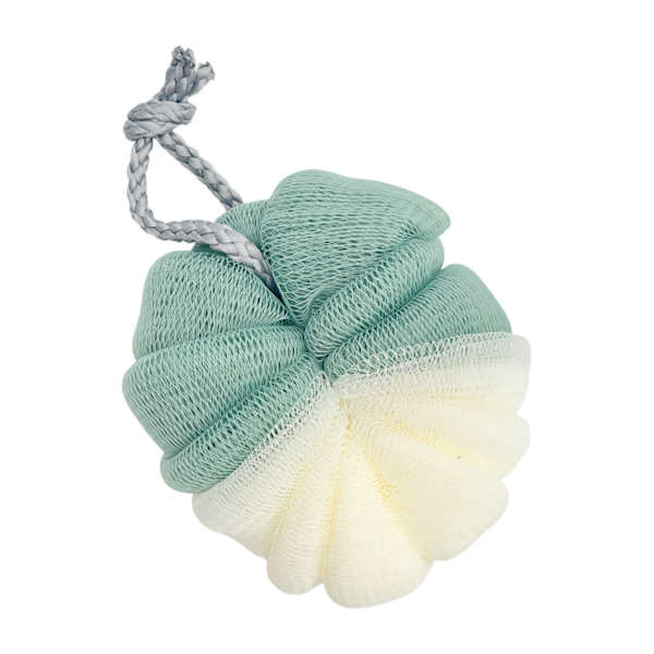 Мочалка банна 1шт Бант двоколірна арт.1064-6