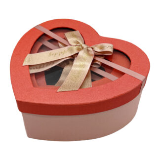 Коробка подар. 3шт Екран Серце Бант Червона арт.C2-2194