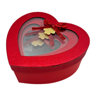 Коробка подар. 3шт Екран Серце Червона арт.C2-2251