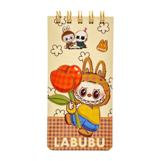Блокнот Лабубу в лінію на спіралі вертикальний арт.SC-56 *24