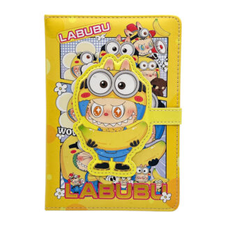 Блокнот А5 Лабубу прошитий на магнітній застібці арт.PU-LBB