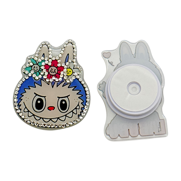 Попсокет д/телефону 1шт Лабубу з стразами арт.1165-1 *5