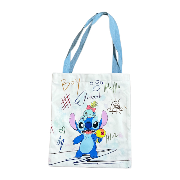 Сумка-шопер дитяча 1шт Принт Стіч/Капібара/Лабубу Мікс арт.7-1 *6