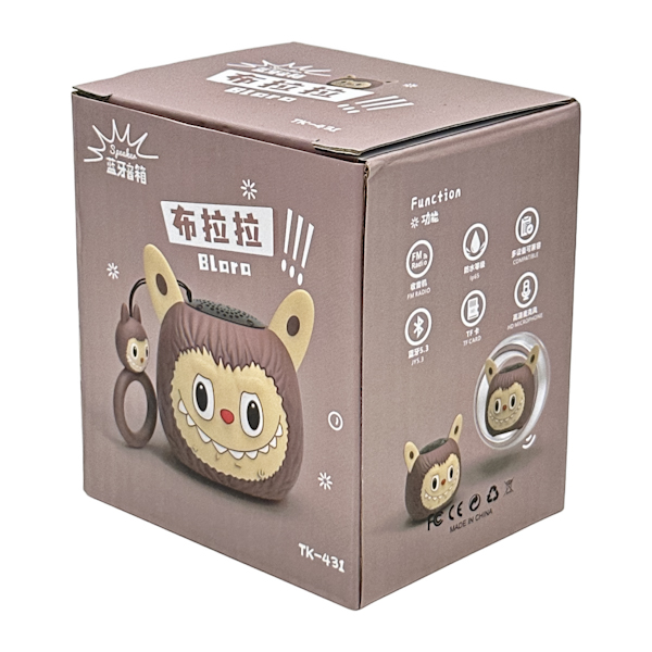 Колонка портативна Bluetooth Лабуба/Стіч з брелком арт.ТК-431/491