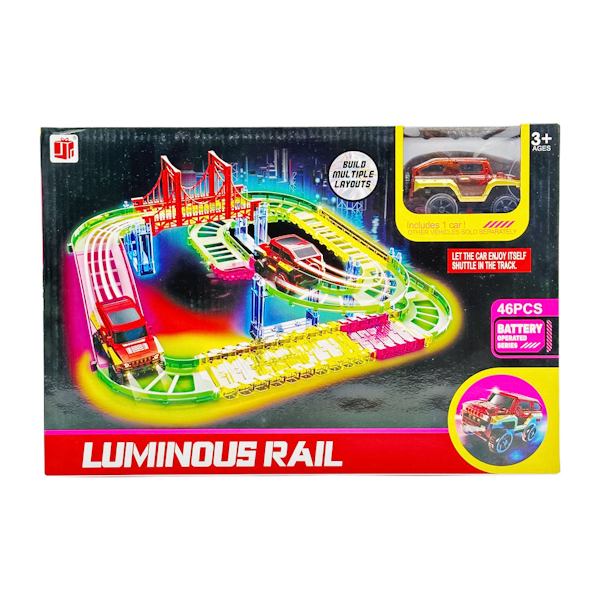 Іграшка Трек Luminous Rail 46предм.13,4*38*37,5см арт.888-129 (QH160715),