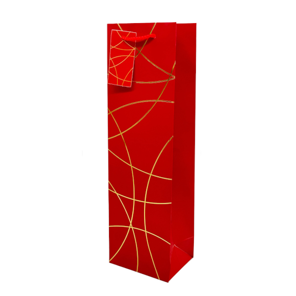 Пакет под. 12*36*8,5см під пляшку Візерунок Мікс арт.1264-9 *12