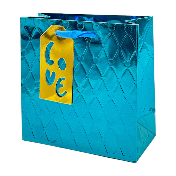 Пакет под. 17*17*8см Кольоровий Металік арт.1264/7 *12