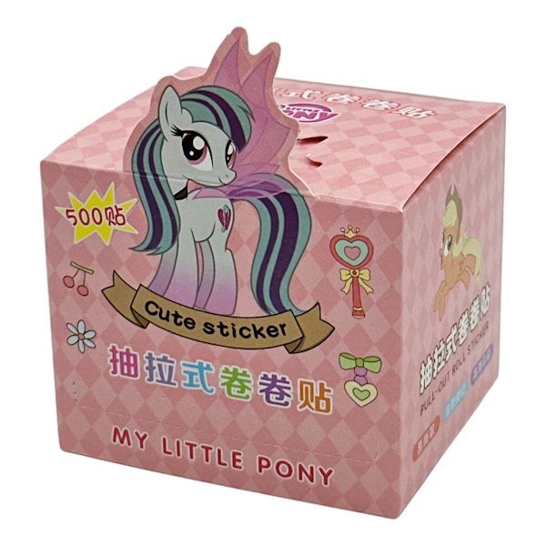 Наклейки дитячі Капібара /Лабубу/Поні 500шт в рулоні арт.SZ/368 (1243-5/6/7) *12