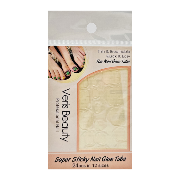 Стікери клейові д/педикюру Veris Beauty 24шт арт.YW-211 (LX-23) *12