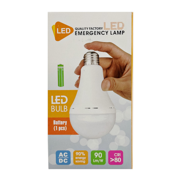 Лампа акумуляторна LED 1шт 12W E27 85-265V арт.86-7