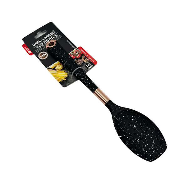 Лопатка кухонна WELLMES силіконова 1шт чорна