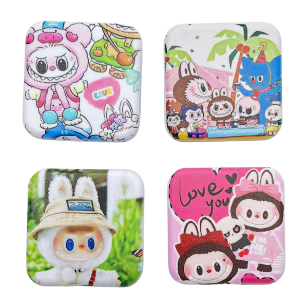 Попсокет д/телефону 1шт Квадратний Малюнок Мікс арт.223-A03 *12