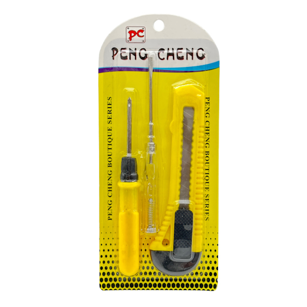 Викрутка PC Набір 1шт +викрутка з індикатором/ніж канц. блістер арт.YH-300 (15123-13)