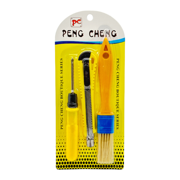 Викрутка PC Набір 1шт +ніж канц./пензлик №1 блістер арт.YH-301 (15123-14)