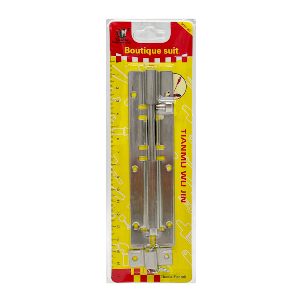 Шпінгалет TianMu 1шт 14см з кріпленням на блістері арт.369