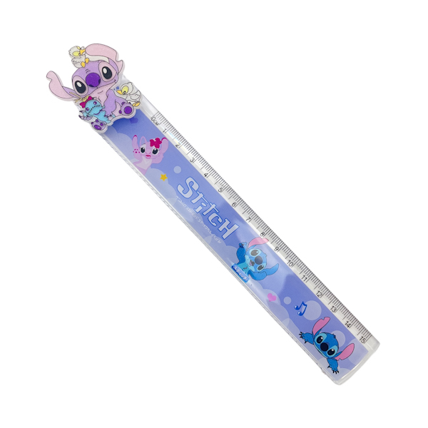 Лінійка 15см пластик з спінером Стіч арт.1383 *24