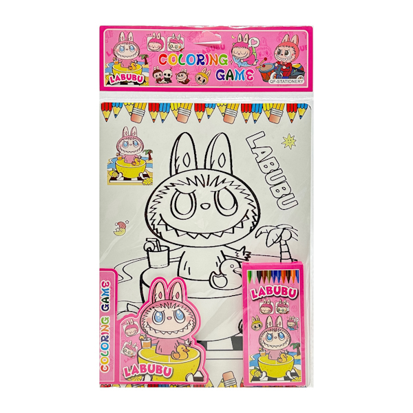 Набір д/малювання QF Stationery Розмальовка з олівцями арт.QF-116 (1242-5) *12