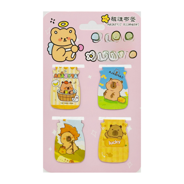 Закладка д/книг Bookmark магнітна 4шт в асортименті арт.SQ-2006 (27-72) *24