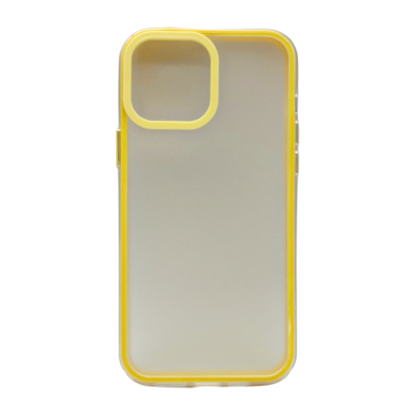 Чохол д/тел силікон iPhone 13 ProMax Прозорий Кольорова рамка арт.229-A41 *10