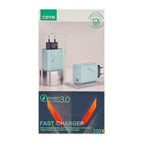 Зарядний блок COYE USB-3.4А арт.CD-4 (13-027)