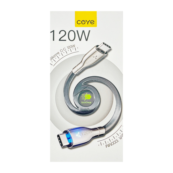 Кабель COYE 6А силікон Type-C-Type-C арт.CX-5