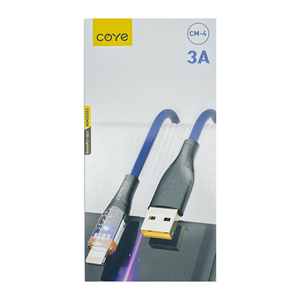 Кабель COYE 1000мм 3A USB-Lightning арт.CМ-4