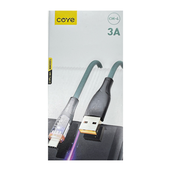 Кабель COYE 1000мм 3A USB-Type-C арт.CМ-4