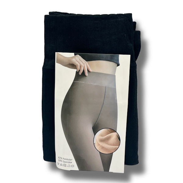 Колготи жіночі 1шт утеплені чорні Рубчик арт.282-04 *6