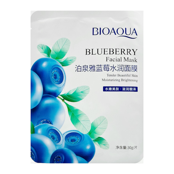 Маска д/обл тканинна BIOAQUA 30г Blueberry арт.BQY45