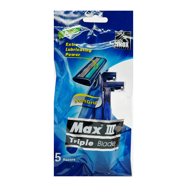 Чоловічі одноразові станки MAX 3 леза 5шт арт.A3C00308