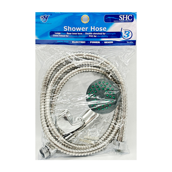 Лійка д/душу Shower hose п/е кругла 7см з шлангом 1,5м арт.208-11