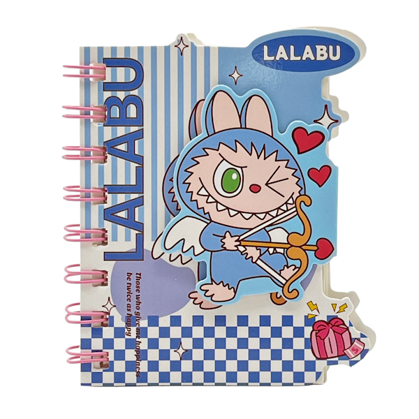 Блокнот А7 в лінію на спіралі з липучкою Фігурний Мікс арт.1056-4/5/6/7 *24