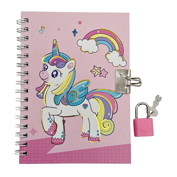 Блокнот A6 Капібара/Єдиноріг на спіралі з замочком арт.XYH-A602 *12